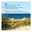 Wie eine Oase in der Wüste, wie Tau auf dem Gras, ... Nelli Müller
